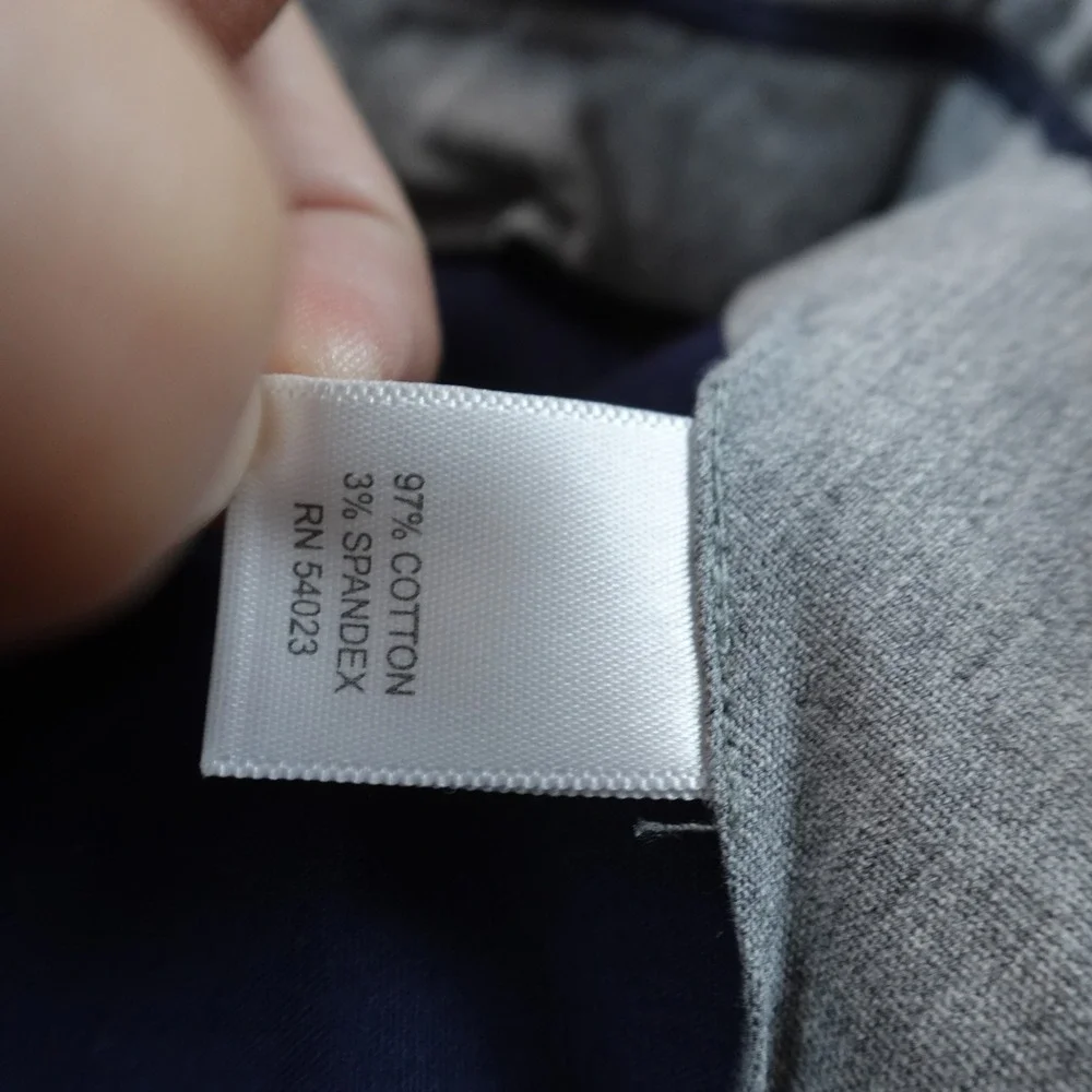 Banana Republic Pants Mens 36X34 Gray Chino Trouser Flat Front Stretch Baggy Y2K